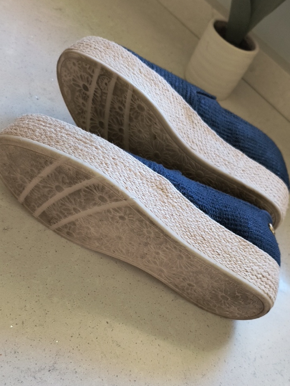 Skechers Martha Stewart Knit Slip-On Platform Espadrilles - Picture 5 of 8